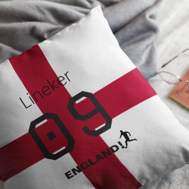 Cojín Decorativo England St George Cross Patriotic Custom Name
