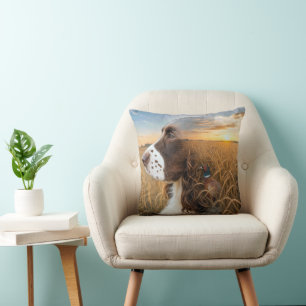 Cojín Decorativo English Springer Spaniel y faisán