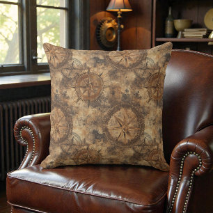 Cojín Decorativo Engranajes Victorianos Steampunk