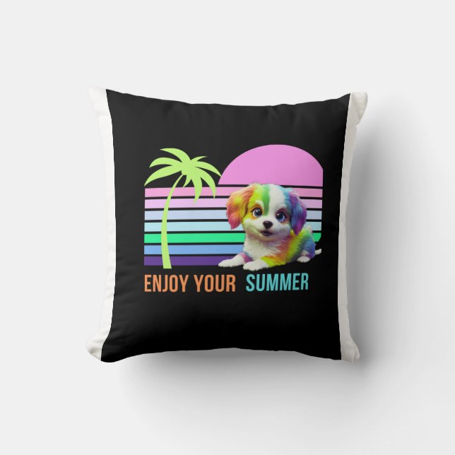 Cojín Decorativo Enjoy your summer  (Anverso)