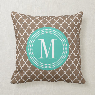 Cojín Decorativo Enrejado marroquí de Brown personalizado