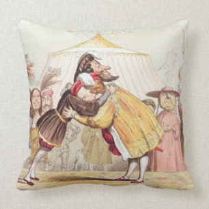 Cojín Decorativo Enrique VIII (1491-1547) y Francisco I de Francia
