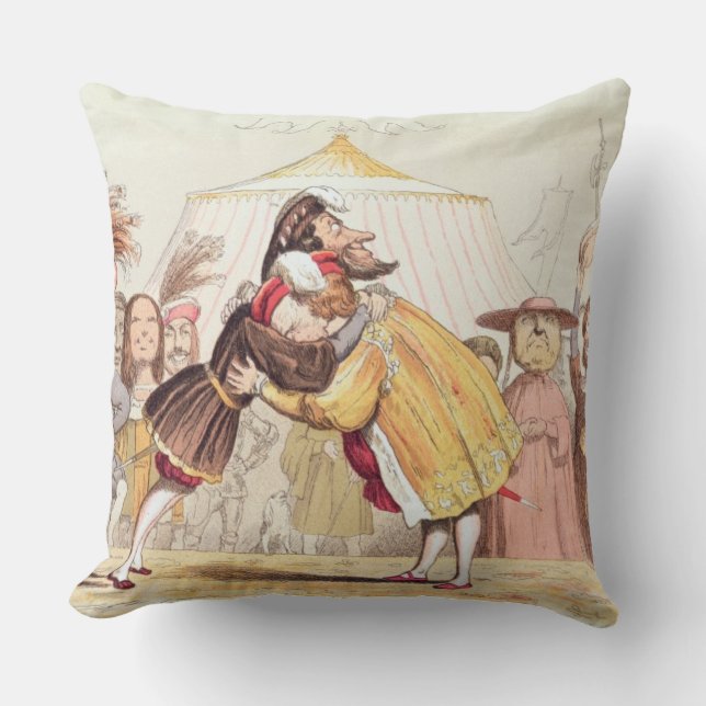 Cojín Decorativo Enrique VIII (1491-1547) y Francisco I de Francia (Anverso)