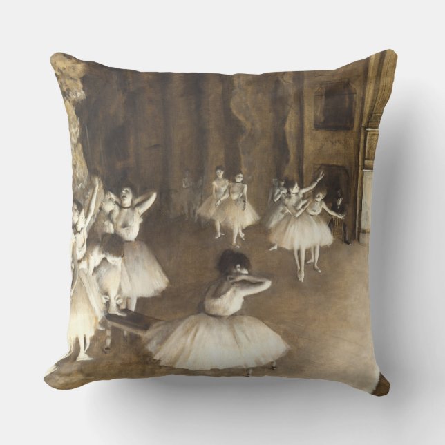 Cojín Decorativo Ensayo del ballet de Edgar Degas el | (Anverso)