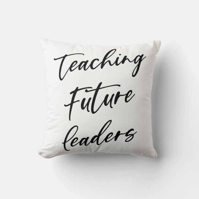 Cojín Decorativo Enseñando a los futuros líderes (Anverso)