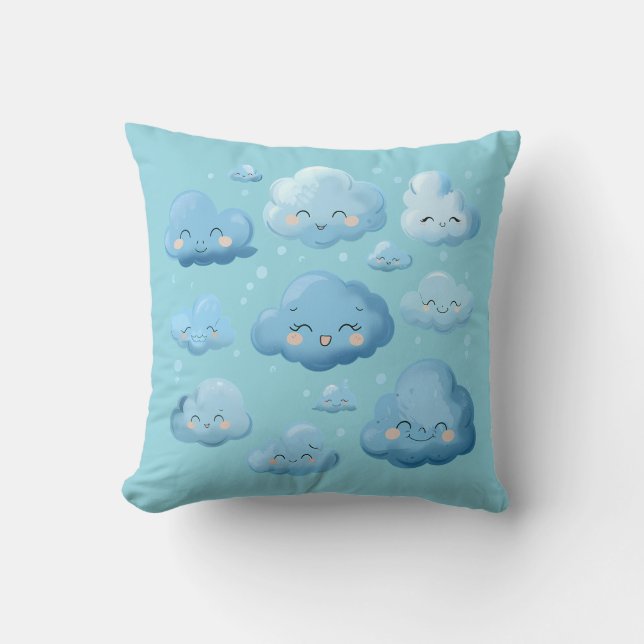 Cojín Decorativo Enterito de bebé Cuddle Clouds (Anverso)