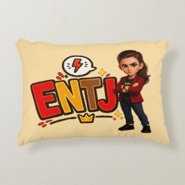 Cojín Decorativo ENTJ — A Conquistadora Visionária