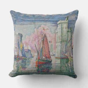 Cojín Decorativo Entrada de Puerto de la Rochelle Paul Signac