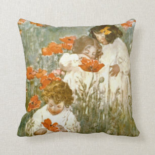 Cojín Decorativo Entre las amapolas 1904
