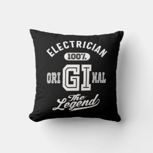 Cojín Decorativo Entrega de títulos de trabajo de electricista