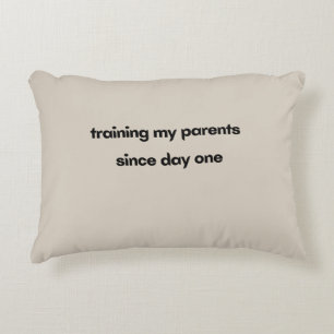 Cojín Decorativo Entrenamiento de mis padres desde el primer día