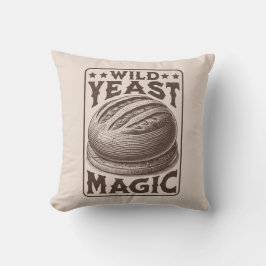 Cojín Decorativo Entusiasta de pan de sourdough de la Mágica de Yes