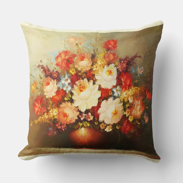 Cojín Decorativo Envases florales (Anverso)