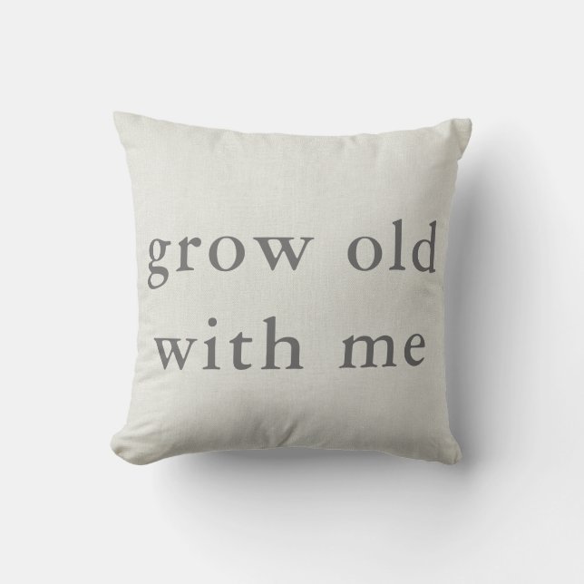 Cojín Decorativo Envejecer conmigo (Anverso)