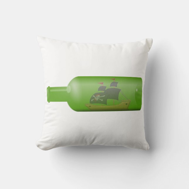 Cojín Decorativo Enviar en una botella (Anverso)
