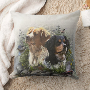 Cojín Decorativo Epagneul Breton, Bretaña Spaniel