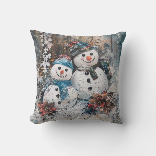Cojín decorativo Ephemera navidades (Anverso)