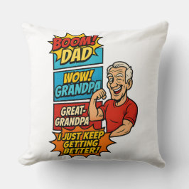 Cojín Decorativo Epic Personalizado Dad → Abuelo → Regalo de histor