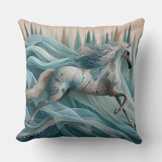 Cojín Decorativo Equine, Horse Elegant Cushion (Anverso)