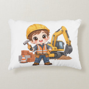Cojín Decorativo Equipo de Construcción Junior
