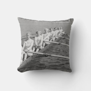 Cojín Decorativo EQUIPO DE CRIANZAvintage, deporte, fila, equipo, b