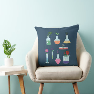 Cojín Decorativo Equipo de laboratorio botánico