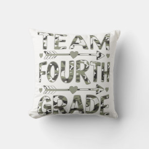Cojín Decorativo Equipo De Quinto Grado De Vuelta Al Día Escolar Ma