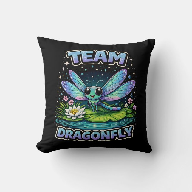 Cojín Decorativo Equipo Dragonfly (Anverso)