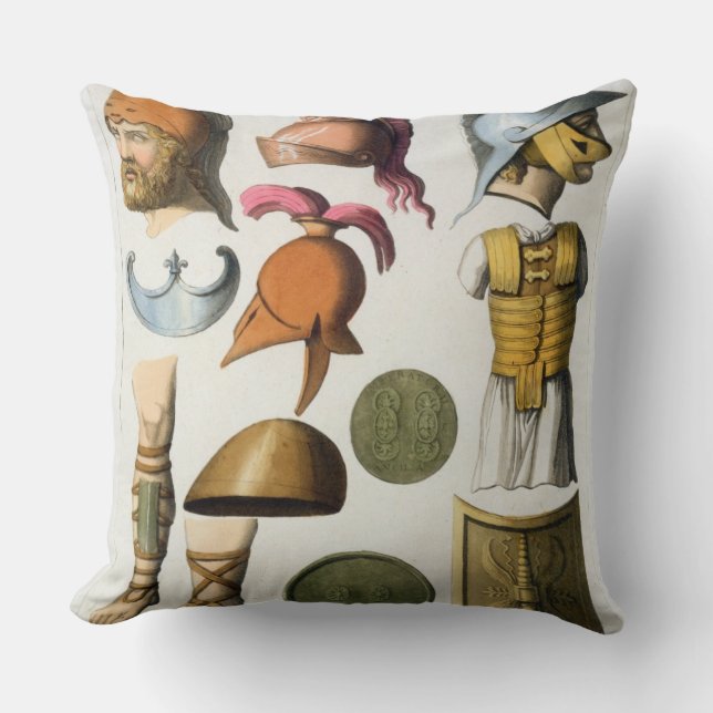 Cojín Decorativo Equipo militar romano, de 'Le Costume Ancien (Anverso)