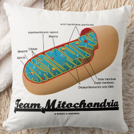 Cojín Decorativo Equipo Mitochondria (Humor Mitochondrion)