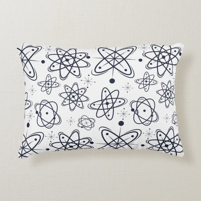 Cojín Decorativo Era atómica: Patrones modernos de mediados del sig (Anverso)