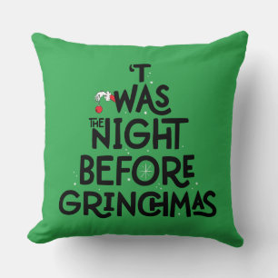 Cojín Decorativo Era la Noche Antes de Grinchmas