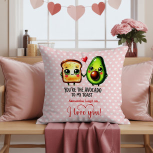 Cojín Decorativo Eres el aguacate para mi tostada regalo de San Val