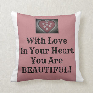 Cojín Decorativo ¡Eres Hermoso!