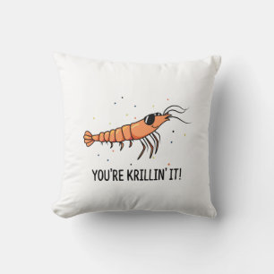 Cojín Decorativo Eres Krillin It Funny Krill Pun