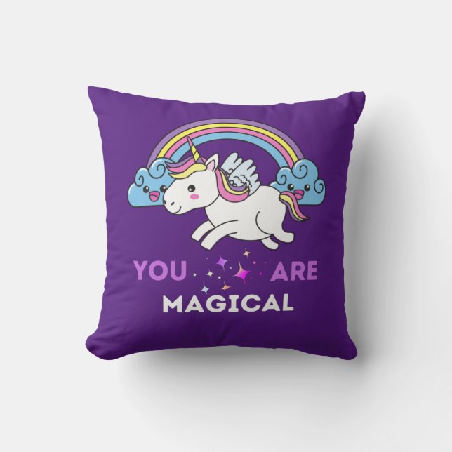 Cojín Decorativo Eres Magnífico Unicornio (Anverso)