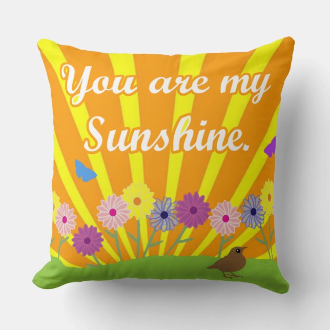 Cojín Decorativo Eres Mi Abanada Sunshine (Anverso)