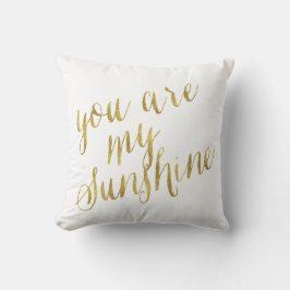 Cojín Decorativo Eres Mi Cita Sunshine Relieve metalizado dorado Fa