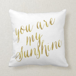 Cojín Decorativo Eres Mi Cita Sunshine Relieve metalizado dorado Fa