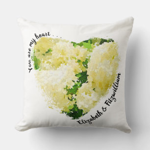 Cojín Decorativo Eres mi corazón. ... ... White Annabelle Hydrangea