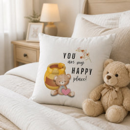 Cojín Decorativo "¡Eres mi lugar feliz!"