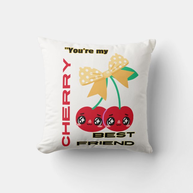 COJÍN DECORATIVO ERES MI MEJOR AMIGO MÁS AMIGO. (Anverso)