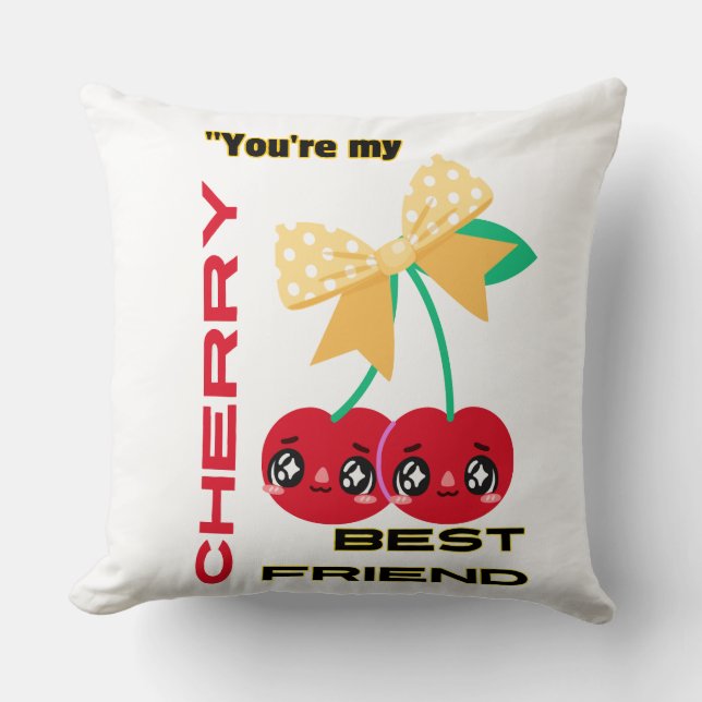 COJÍN DECORATIVO ERES MI MEJOR AMIGO MÁS AMIGO. (Anverso)