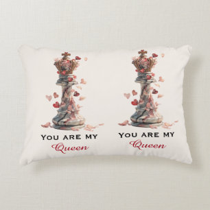 Cojín Decorativo Eres Mi Reina Ajedrez Día de San Valentín