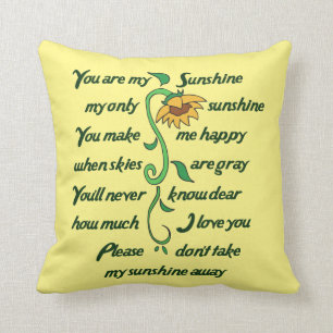 Cojín Decorativo Eres mi Sunshine