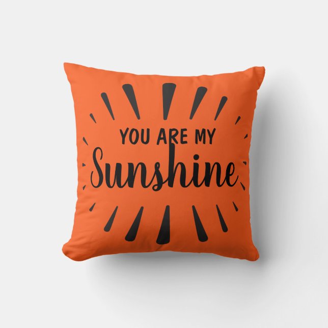 Cojín Decorativo Eres mi Sunshine Personalizado (Anverso)