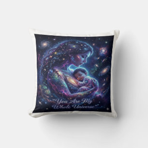Cojín Decorativo Eres Mi Universo Entero - Arte Cósmico de Mamá y B