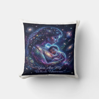 Cojín Decorativo Eres Mi Universo Entero - Arte Cósmico de Mamá y B
