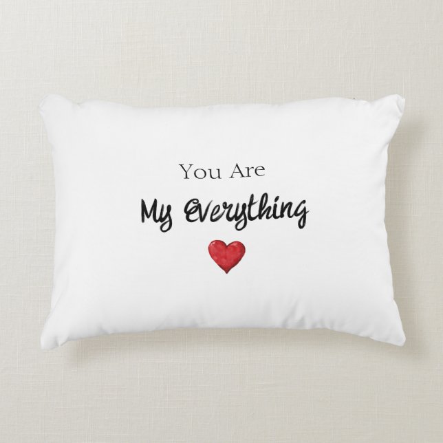 Cojín Decorativo Eres Todo Mi Corazón Amor (Anverso)