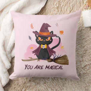 Cojín Decorativo Eres Un Gato Brujo Magnífico